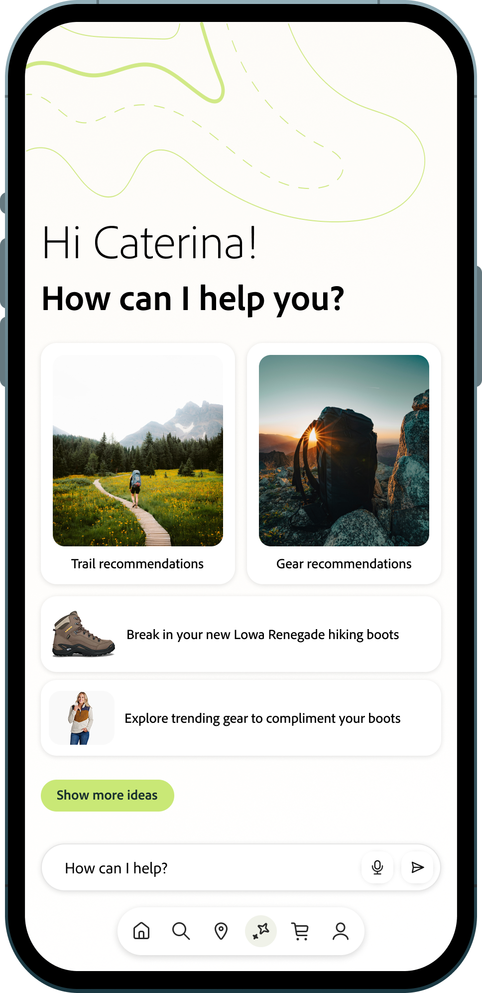 Brand Concierge runtime experience on mobile