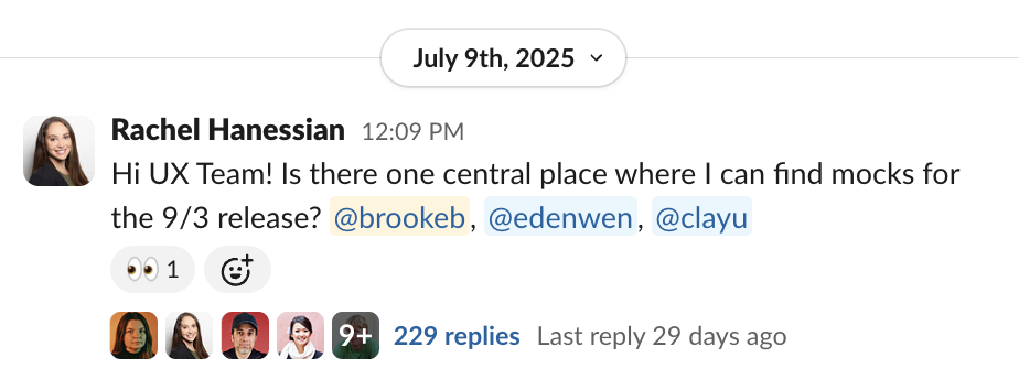 July, the longest Slack thread